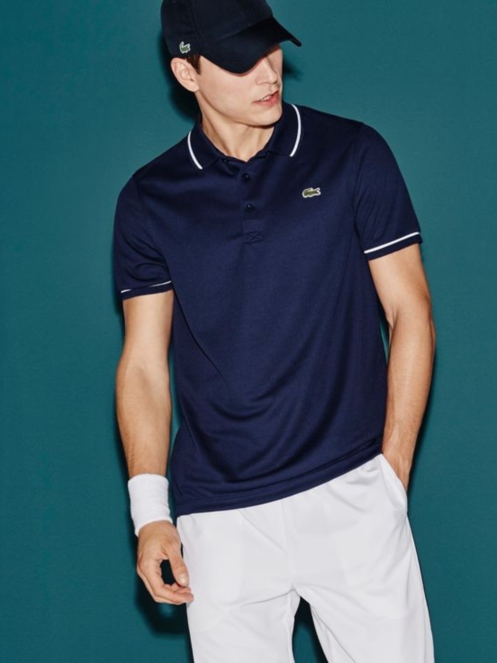 Lacoste Sport Men’s Ultra Dry Navy Performance Polo Shirt XXL